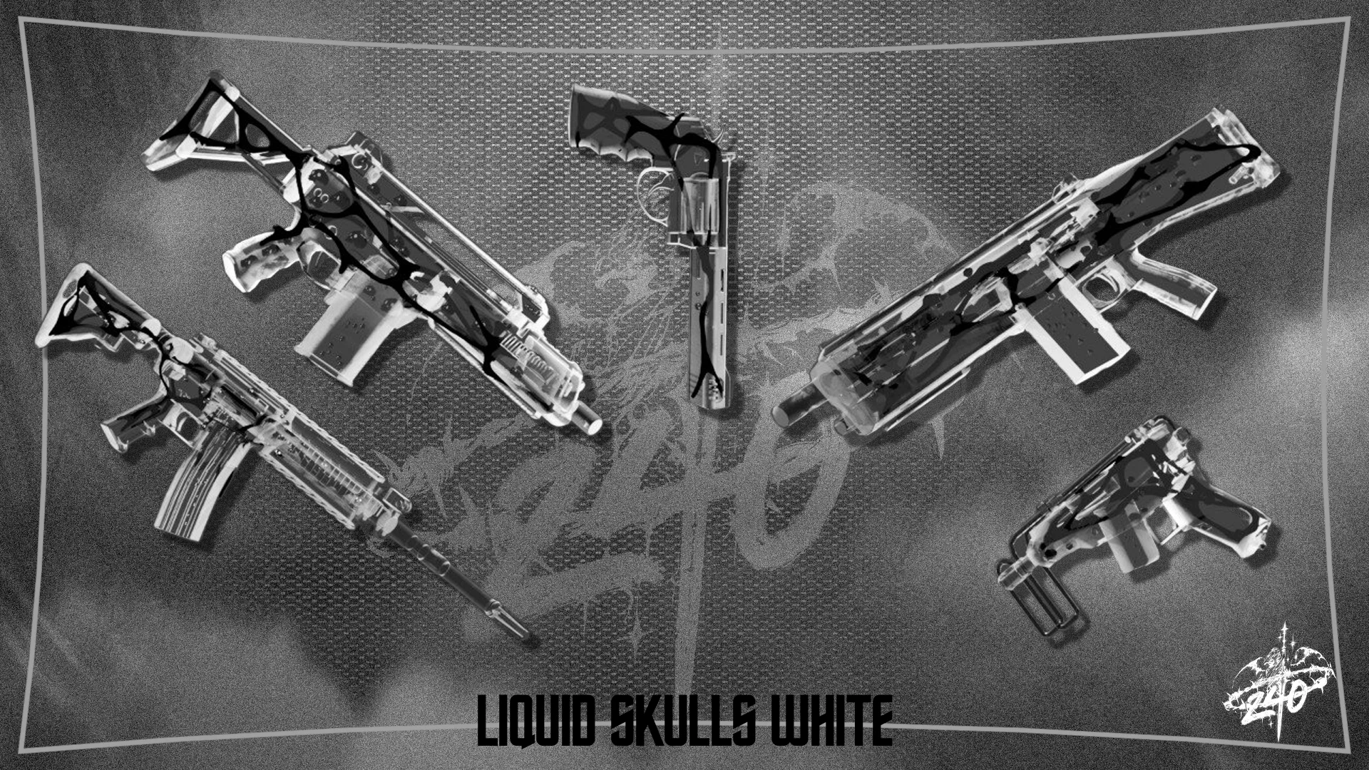 LIQUID SKULLS White 240