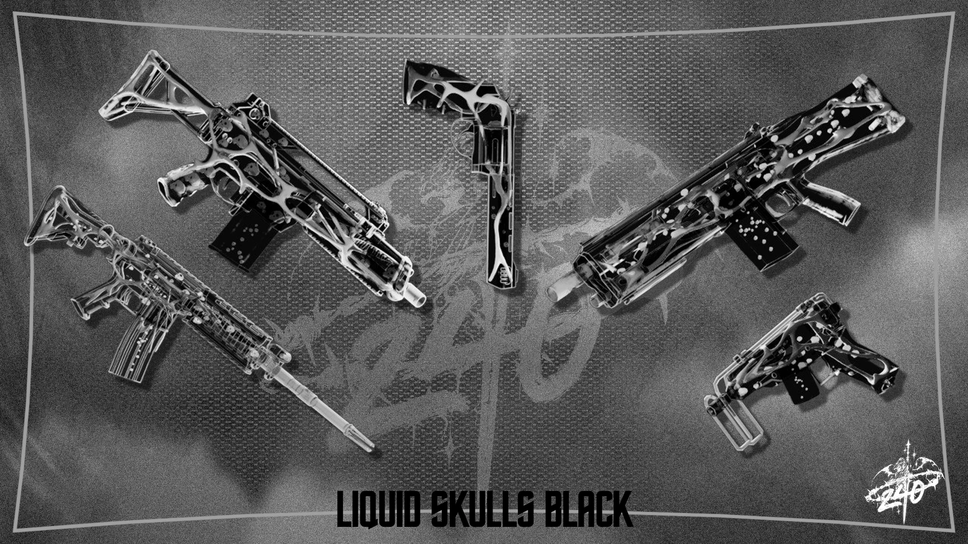Скачать мод LIQUID SKULLS Black 240 для гта 5