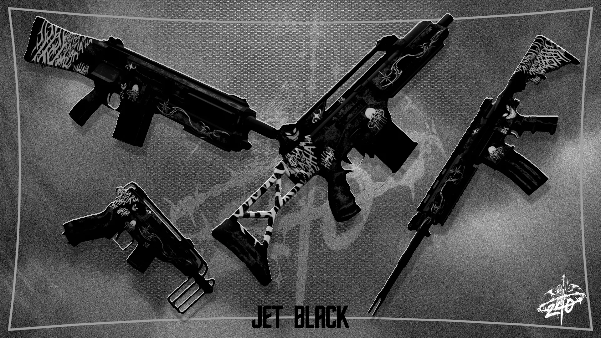 JET BLACK AHAH GUNPACK 240