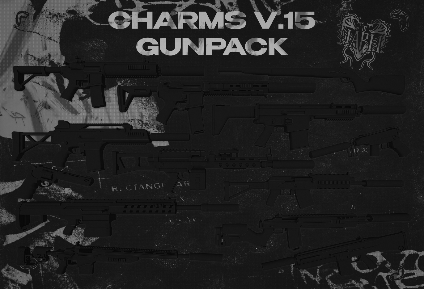 Скачать мод CHARMS V15 GUNPACK x AMBXS для гта 5