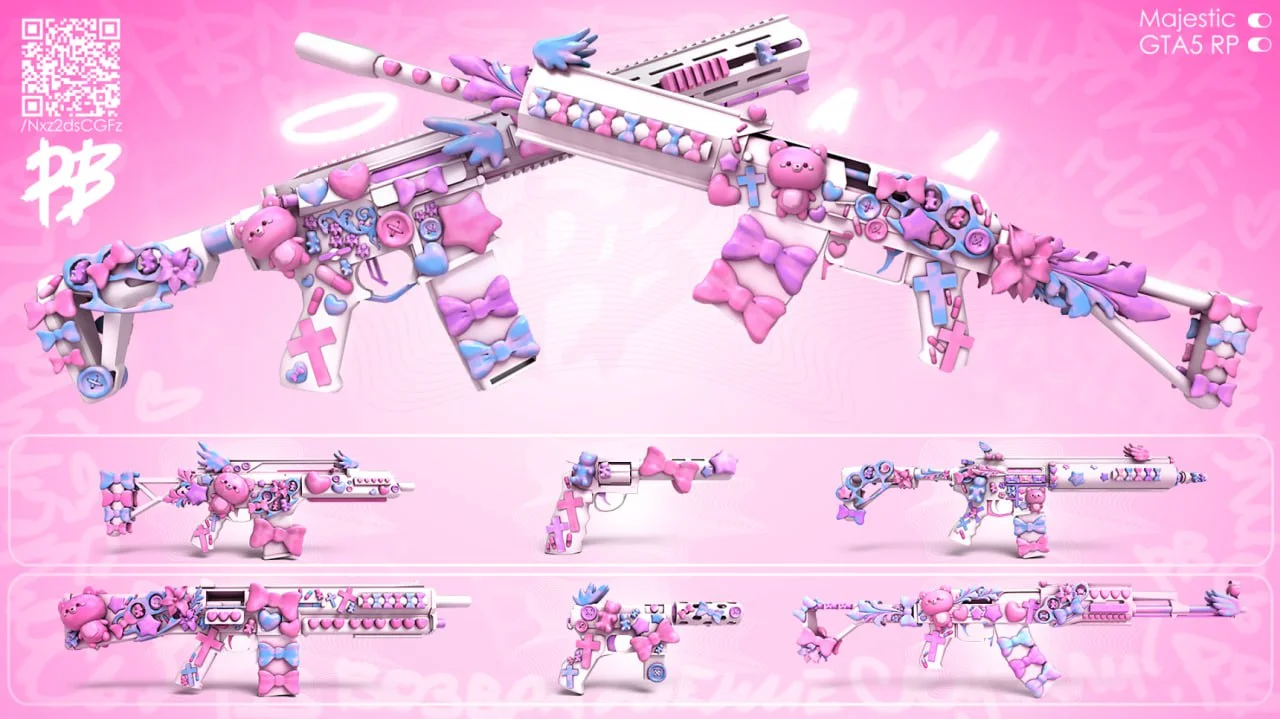 Скачать мод PINK GUNPACK для гта 5